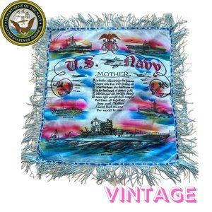 Vintage United States Navy Mother Pillow Case Sham